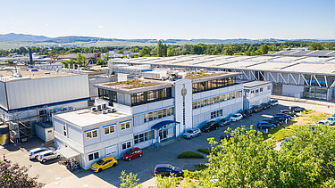 Das Firmengebäude der Losan Pharma GmbH in Neuenburg